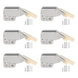 Sliverdew 6 adet mini yaylı kilit, kapı mandalı, mini mandal, kapı kilidi, mutfak dolabı, elbise dolabı, pencere için