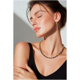 SLNSTYLE Kristal boncuklu çiçek boncuk renkli kolye