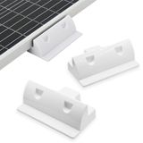 Slocable ABS Güneş Paneli Montaj Braketleri Köşe Braketi Seti, Dereotu İçermez, UV Dayanıklı, Karavan, Kamyon, Karavan, Tekne için (2, Beyaz)