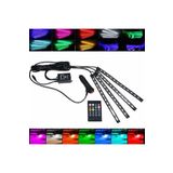 Slons Aksesuar Araç Içi Ayak Altı Led Aydınlatma Rgb 9led Kumandalı Oto Şerit 12 Volt