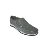 Slope Bağsız Marin Model Hakiki Deri Erkek Günlük Casual Ayakkabı 3015004, Gri Beyaz, 41
