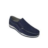 Slope Bağsız Marin Model Hakiki Deri Erkek Günlük Casual Ayakkabı 3015004, Lacivert, 40
