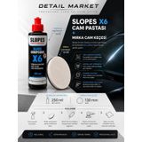 Slopes Cam Çizik Giderici Pasta 250 Ml Ve Mirka Cam Keçesi 130 Mm Set