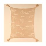 Sloth Hayvan BASKILI%100 Akrilik Battaniye, Bej, 100X120 cm - Renkli - 100 x 120 cm