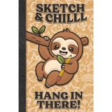 Sloth Sketchbook 6 x 9: Kawaii Sloth Notebook for Drawing or doodling 112 Pages with Sloth bottom art, includes belong page. Great for Sketching or journal. Sloth lover gift