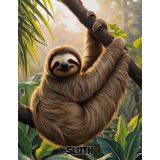 Sloth Sketchbook for Kids – 8.5 x 11: Adorable Real Natural Sloth-Themed Drawing Journal – 110 Blank Pages – Perfect for Doodling, Sketching, or Creative Adventures