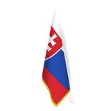 Slovakya Bayrağı - Ofis-Makam-Toplantı Odaları - Saçaklı Makam Bayrağı