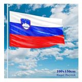 Slovenya Bayrağı - 100x150 cm (1 metre x 1,5 metre) - Raşel Kumaş