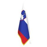 Slovenya Bayrağı - Ofis-Makam-Toplantı Odaları - Saçaklı Makam Bayrağı