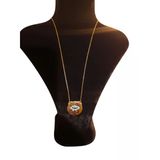 Slowshe – 14 K Gold Kaplama Üç Damla Göz Vıp Kolye (Zincir Uzunluğu: 45 Cm)