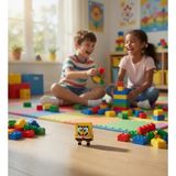 Sluban 10 Parça 3D Sünger Bob Mini Yapım Seti Eğitici Oyuncak Blok Model Şık Hediye Seçeneği