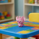 Sluban LEGO Bricks 3D Stitch Angel Yapı Taşı Seti Dekoratif Eğlenceli Oyuncak Model 5cm