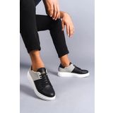 Slw151 Boost Bağcıklı Cilt Süet Erkek Günlük Sneaker Ayakkabı Csbt - Siyah/Gri