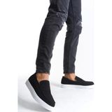 Slw180 Estilo X Bağcıksız Süet Erkek Günlük Spor Klasik Ayakkabı Sbt - Siyah