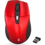 SM-861 USB Kırmızı 800/1200/1600DPI Süper Sessiz Kablosuz Mouse - Renkli