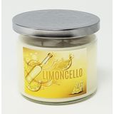 S&M Candle Factory Limoncello Mum ~ 3 Fitil Mum ~ Tamamen Doğal Birinci Sınıf Soya ve Hindistan Cevizi Mumu ~ Yüksek Kokulu (411 g 3 Fitil)