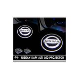 Sm Motors Nissan Araçlar Için Pilli Yapıştırmalı Kapı Altı Led Logo