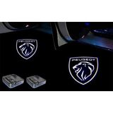 Sm Motors Peugeot New Yeni Logo Araçlar Için Pilli Yapıştırmalı Kapı Altı LED Logo-Projektör
