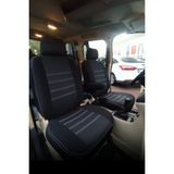 SM OTO KILIF Ford Connect 2008-2013 Arası Modeller Ile Uyumlu Jakar Kumaş Araca Özel Oto Koltuk Kılıfı - Siyah