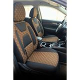 SM OTO KILIF Marka By Camera Hafif Ticari Serisi Jakar Kumaş Oto Koltuk Kılıfı Tam Set (Berlıngo-Caddy-Connect-Courıer-Doblo-Dokker-Partner) - Kahverengi