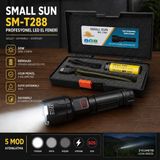 SM-T288 50W 5000 Lümen Zoomlu El Feneri Seti – 26650 Şarjlı Pil – Sert Taşıma Kutulu - Siyah