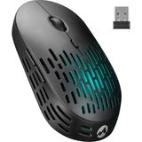 Sm-W73 Dual Mode Ikisi Bir Arada Siyah Bluetooth&2.4Ghz 6D Sarjli Kablosuz Notebook Mouse