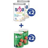 SMA COMFORT 3 1-3 yaş Devam Sütü 2x400g + GERBER ORGANIC Buğday ve Yulaflı Atıştırmalık 2x35g