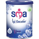 SMA İyi Geceler Toz Devam Sütü 800 gr 0-6 Ay Bebekler İçin Sütlü Besin