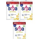 SMA Optıpro 1 Numara 900 gr 3'lü Paket Bebek Maması 2700 gr İçerik ve Yaş Uyumlu