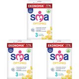 SMA Optipro 3, 1-3 Yaş Devam Sütü, 1.2 kg (2 x 600 g) 3lü paket
