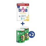 SMA OPTIPRO 3 Devam Sütü 1.2kg (2x600g) + GERBER ORGANIC Buğday, Pirinç, Muz ve Ahududulu Atıştırmalık 2x35g