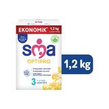 SMA Optipro 3 Toz Devam Sütü 1200 gr (2x600g) 1-3 Yaş İçin Sütlü Besin