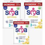 SMA Optipro Toz Devam Sütü 1-3 Yaş İçin Probiyotik 3×900 gr Besleyici Formül
