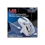 SMAILWOLF M3 Pro Plus Kablosuz Oyuncu Mouse PAW3311 Sensör - 3 Modlu 12000 DPI Manyetik Şarj Standlı RGB 65g Ultra Hafif Fare 1000Hz 1K Hız