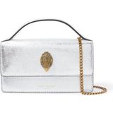Small Bond Deri Top Handle Çanta Şık El ve Omuz Kullanımlı Mini Satchel - Beyaz