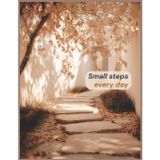 Small Steps Every Day: An 8.5 × 11″, 100-page lined motivational notebook to build consistent progress, cultivate daily habits, and achieve your goals one step at a time