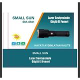 Small Sun SM-6501 50W Güçlü Lazer El Feneri - Şarj Edilebilir, Yüksek Işık Gücü, Av ve Kamp Tipi El Feneri