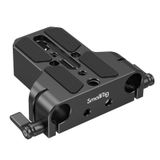 SMALLRIG Universal Base Plate with 15mm Rod Rail Clamp, Mounting Baseplate for Sony A7 Series, for Canon/for Nikon/for Panasonic/for Fujifilm/for BMPCC, Both for Cameras & Cages -1674