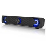 Smalody Bilgisayar Hoparlörleri, PC Hoparlör Mini Led Soundbar Havalı Tasarım Monitör Oyun Dizüstü Bilgisayar Masaüstü Notebook için Mükemmel