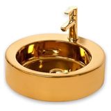 Smanni Lavabo Smanni Merga-Bd Altın Tezgah Üstü Lavabo LV 1010A-107