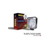 SMAOTOMOTİV Niken 9 Ledli Kare Çalışma ve Geri Vites Lambası - Offroad, Traktör, Dorse, Kamyon ve Arazi Lambası