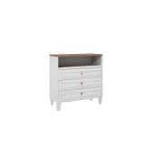 Smart 3 Çekmeceli Dekoratif Raflı Şifonyer %100mdf