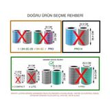 Smart Air Purifier 4 Uyumlu Yedek Filtre Seti – Antibakteriyel Yeşil Hepa Filtre + Değiştirilebilir Iç Karbon Filtre | Çift Filtreli Hava Temizleyici Yedek Parça - 0 - Siyah