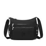 Smart Bags 1115 Siyah Krinkıl Kumaş Kadın Postacı Çantası