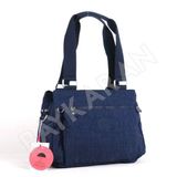 Smart Bags 1125 Lacivert Kumaş Kadın Omuz Çantası