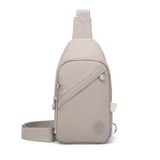 Smart Bags 1239 Vizon Krinkıl Kumaş Bodybag Kadın Çantası