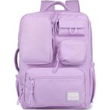 Smart Bags 3210 Lila Renkli Okul Sırt Çantası 8 Gözlü Su Geçirmez Özellikli Laptop Gözüyle