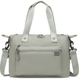 Smart Bags Açık Gri Kadın Omuz ve Spor Çantası Hafif Kumaş Uzun Askılı Çok Cepli - Standart