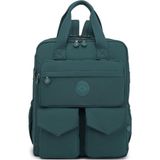 Smart Bags Büyük Boy Krinkıl Kumaş Sırt Çantası BC 1175 - Petrol Yeşil - Petrol Yeşili