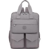 Smart Bags Büyük Boy Krinkıl Kumaş Sırt Çantası Smart Bags 1175 (Gri)